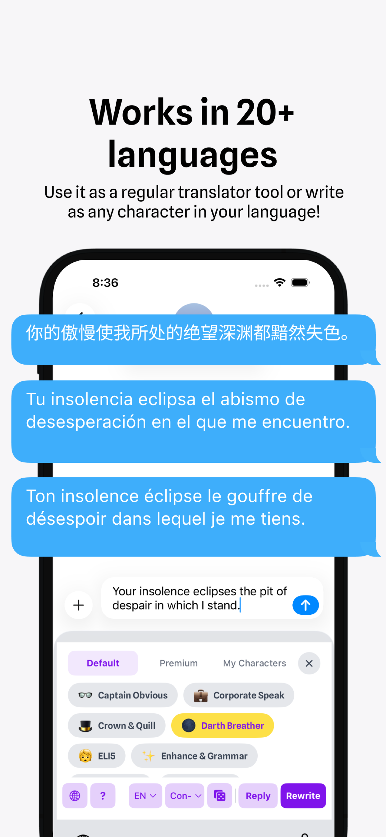 Fix grammar instantly with CharacterKey AI keyboard